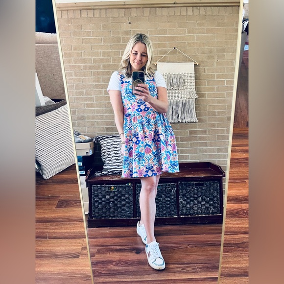 Flying Tomato Blue and Pink Mini Dress - Picture 5 of 5